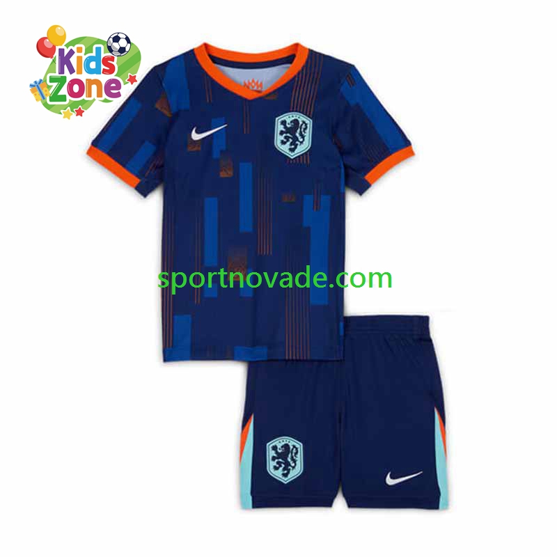 Niederlande Auswärts Trikot Kinder Kurzarm Euro 2024