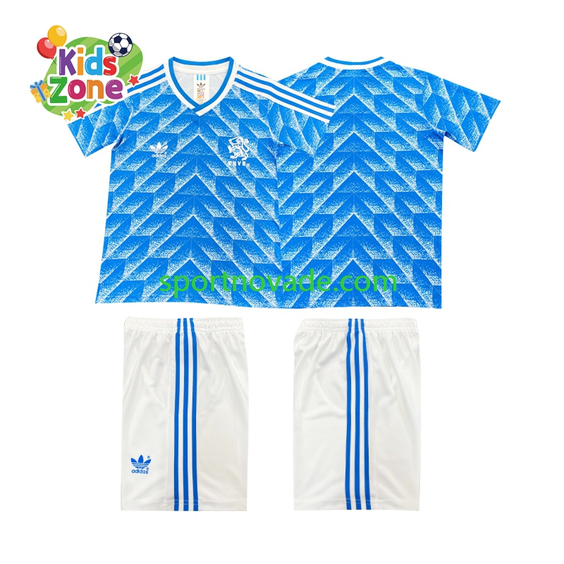 Niederlande Retro Auswärts Trikot Kinder Kurzarm 1988