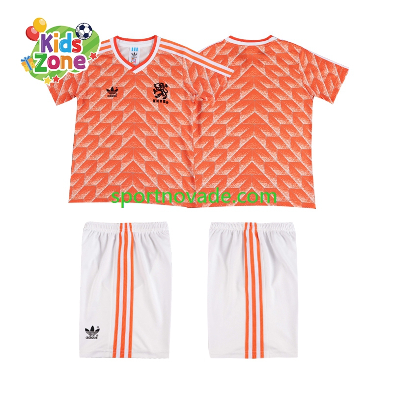 Niederlande Retro Heim Trikot Kinder Kurzarm 1988