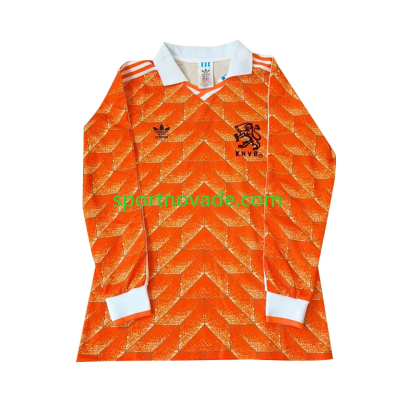 Niederlande Retro Heim Trikot Herren Langarm 1998