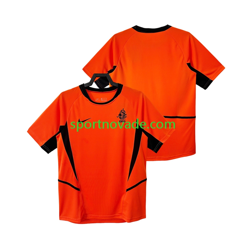 Niederlande Retro Heim Trikot Herren Kurzarm 2002