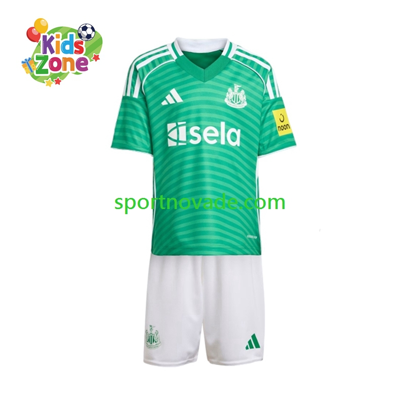 Newcastle United Auswärts Trikot Kinder Kurzarm 2025-2026