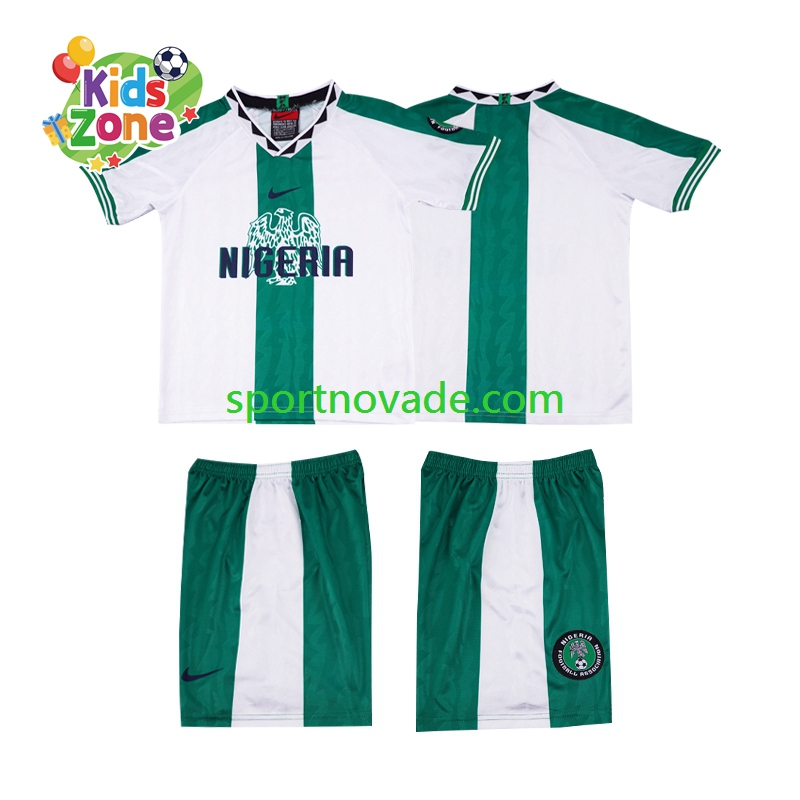 Nigeria Retro Auswärts Trikot Kinder Kurzarm 1996