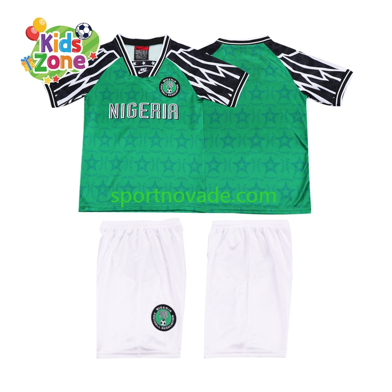 Nigeria Retro Heim Trikot Kinder Kurzarm 1995
