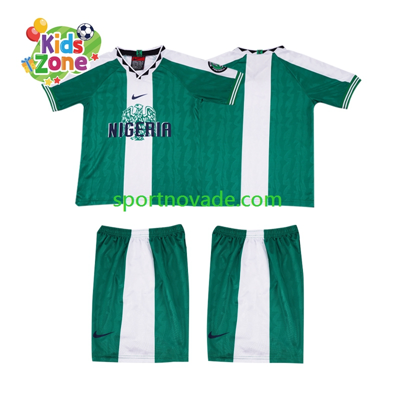 Nigeria Retro Heim Trikot Kinder Kurzarm 1996