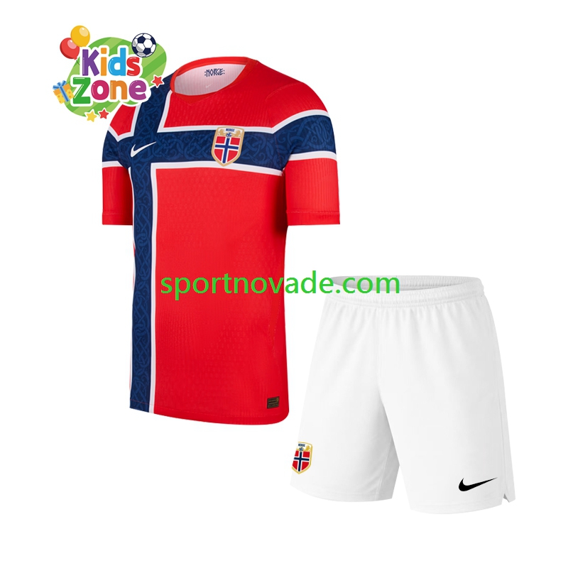 Norwegen Heim Trikot Kinder Kurzarm World Cup 2026