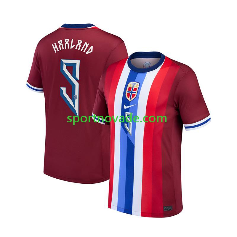 Norwegen Haaland 9 Heim Trikot Herren Kurzarm 2024