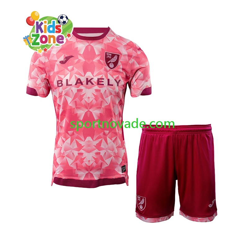 Norwich City Dritt Trikot Kinder Kurzarm 2025-2026