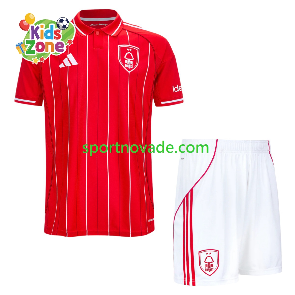 Nottingham Forest Heim Trikot Kinder Kurzarm 2025-2026