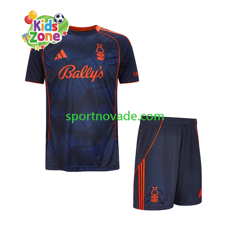 Nottingham Forest Dritt Trikot Kinder Kurzarm 2025-2026