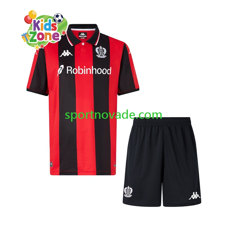 OGC Nizza Heim Trikot Kinder Kurzarm 2025-2026