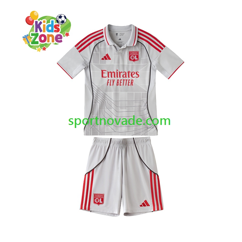Olympique Lyon Dritt Trikot Kinder Kurzarm 2025-2026