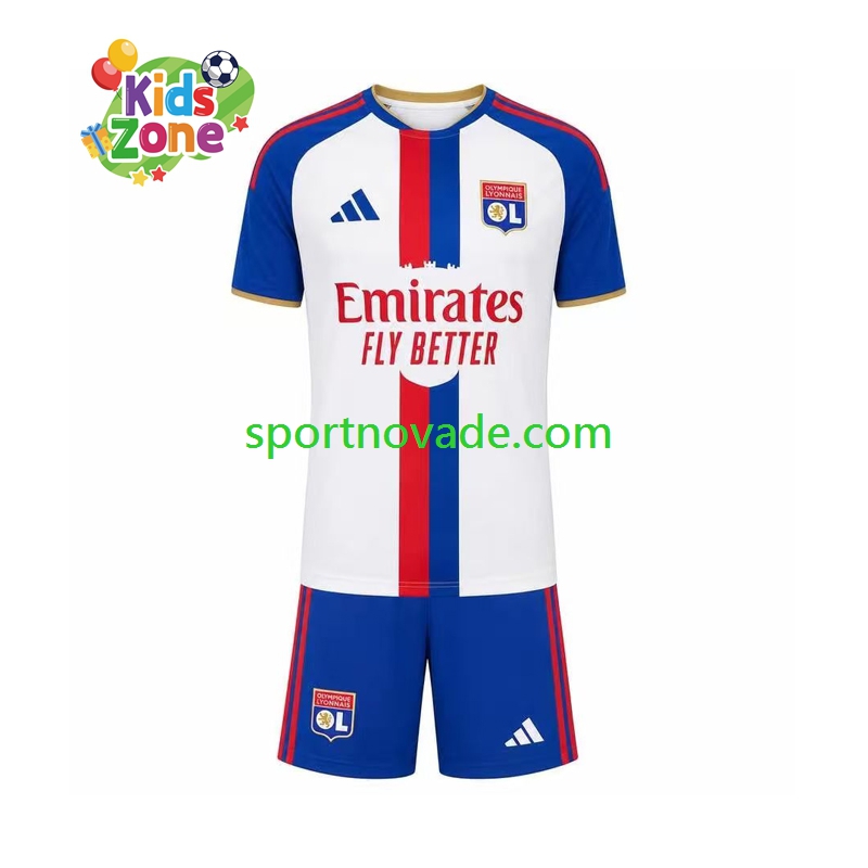 Olympique Lyon Auswärts Trikot Kinder Kurzarm 2026-2027