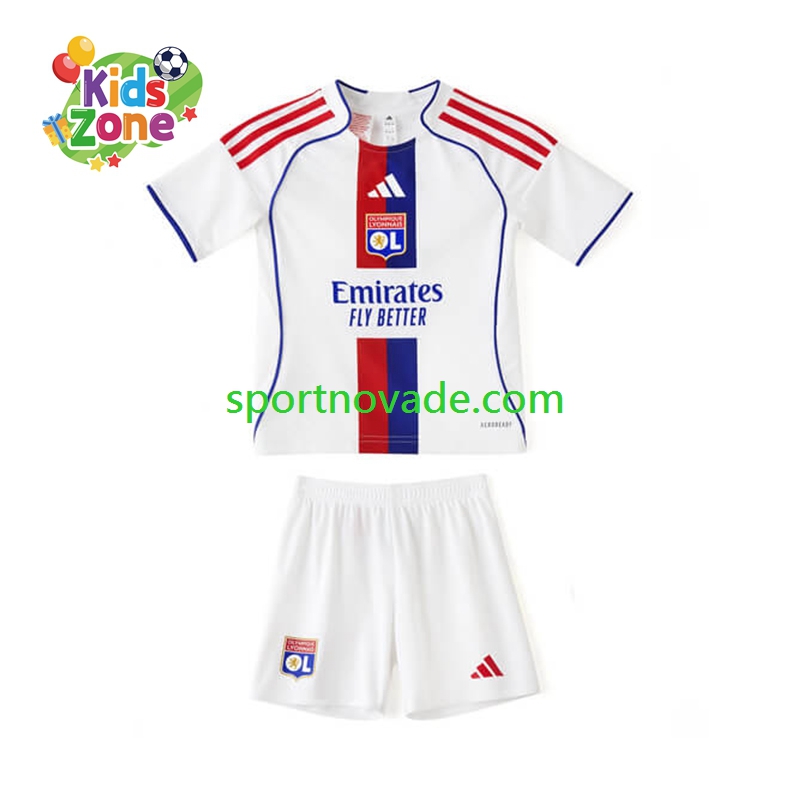 Olympique Lyon Heim Trikot Kinder Kurzarm 2025-2026