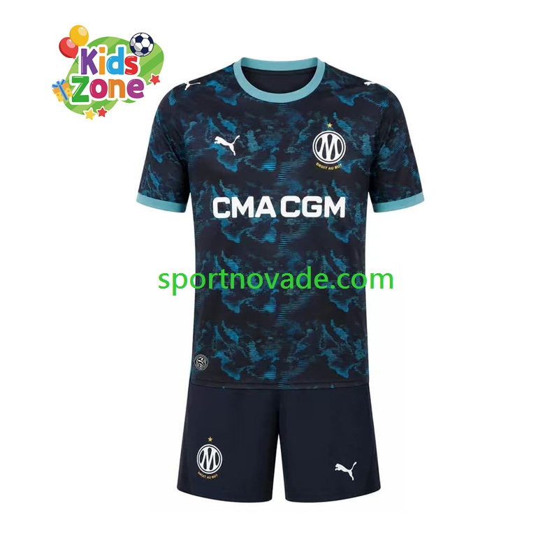 Olympique Marseille Auswärts Trikot Kinder Kurzarm 2026-2027