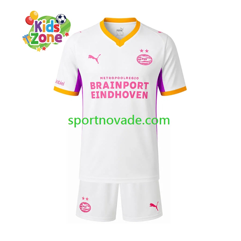 PSV Eindhoven Auswärts Trikot Kinder Kurzarm 2026-2027