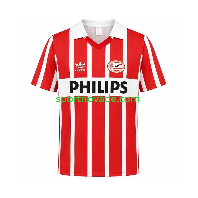PSV Eindhoven Retro Heim Trikot Herren Kurzarm 1990