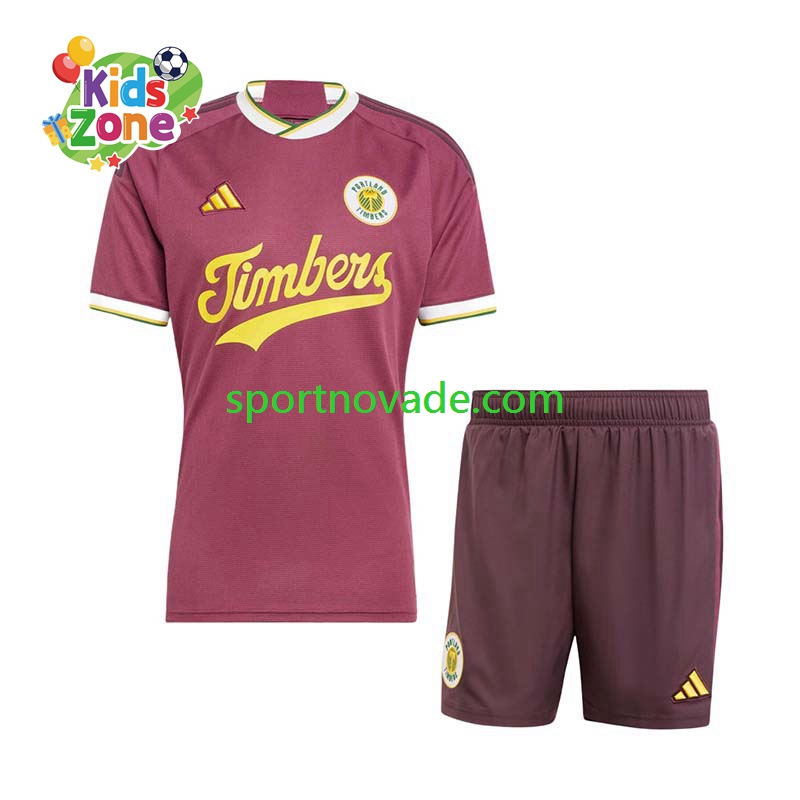 Portland Timbers Dritt Trikot Kinder Kurzarm 2024