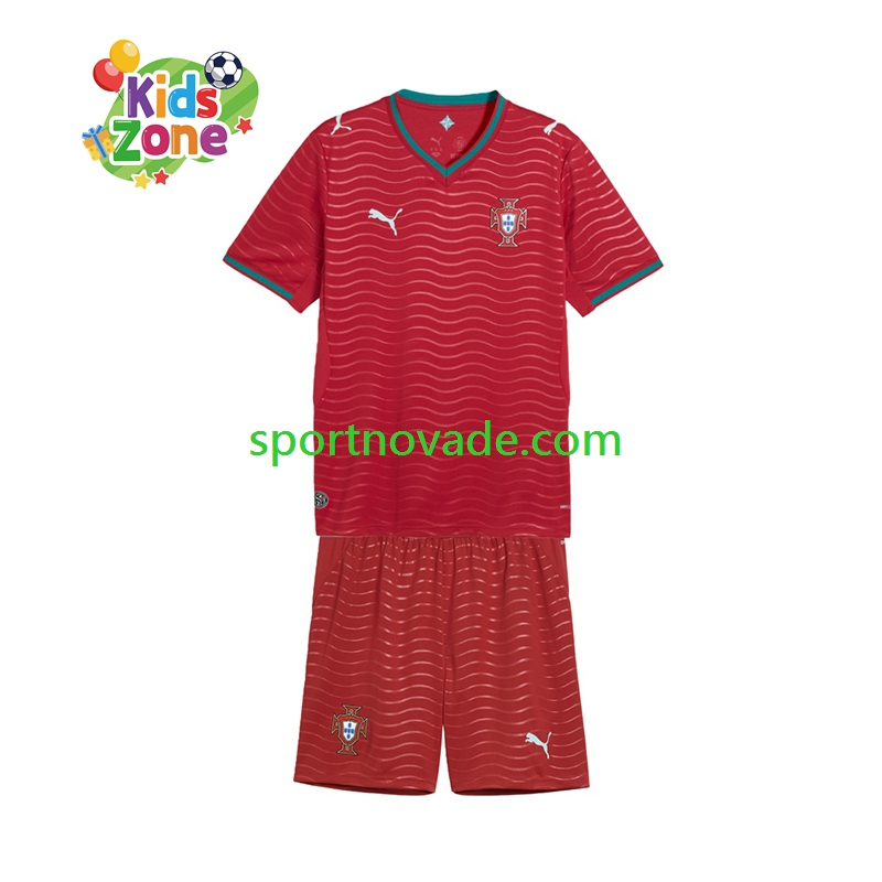 Portugal Heim Trikot Kinder Kurzarm World Cup 2026