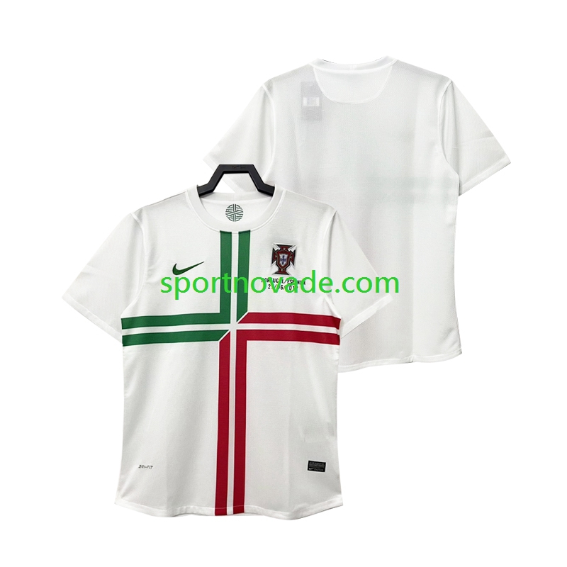 Portugal Retro Auswärts Trikot Herren Kurzarm 2012