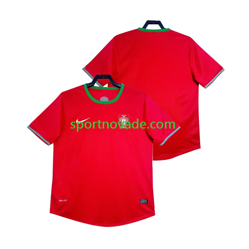 Portugal Retro Heim Trikot Herren Kurzarm 2012