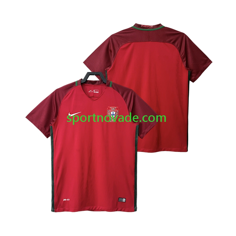 Portugal Retro Heim Trikot Herren Kurzarm 2016
