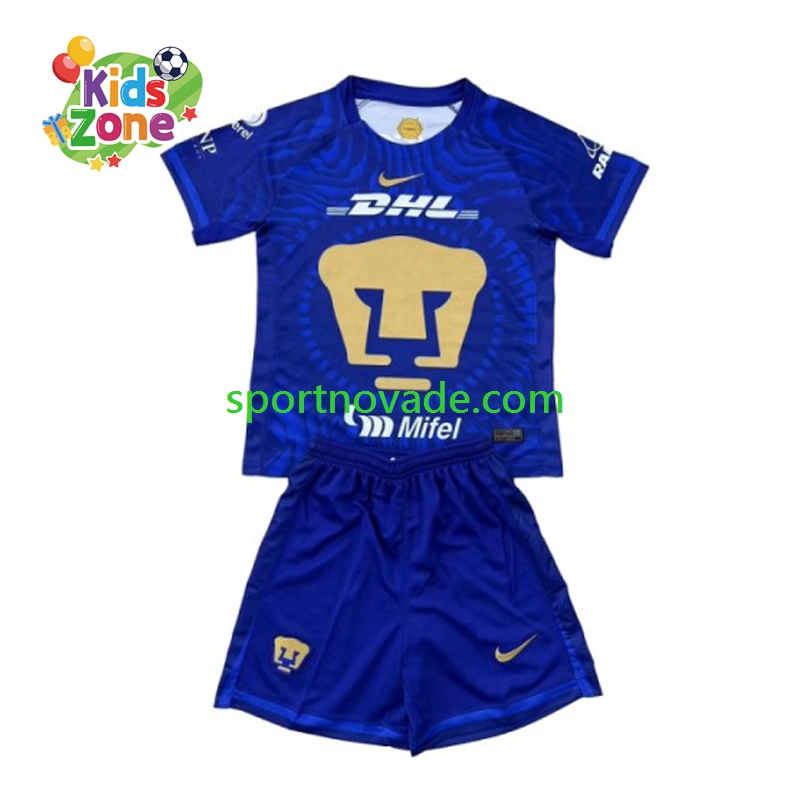 UNAM Pumas Auswärts Trikot Kinder Kurzarm 2025-2026