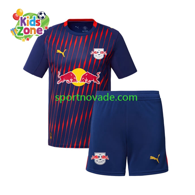 RB Leipzig Auswärts Trikot Kinder Kurzarm 2025-2026