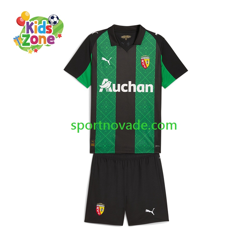RC Lens Auswärts Trikot Kinder Kurzarm 2025-2026