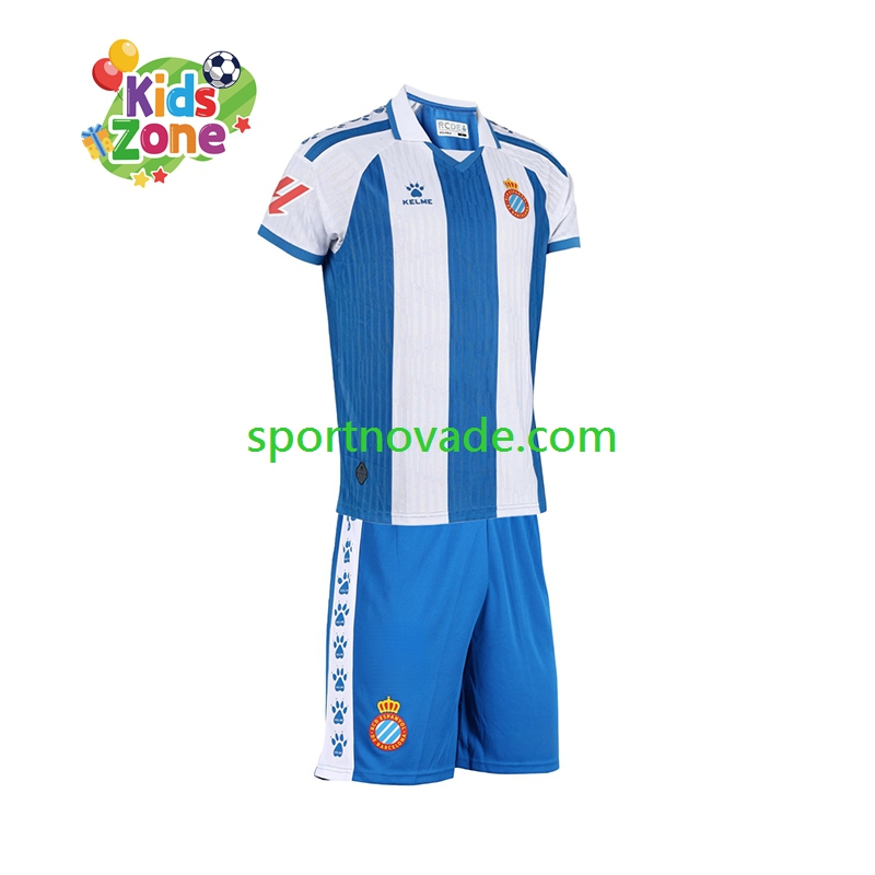 Espanyol Barcelona Heim Trikot Kinder Kurzarm 2025-2026