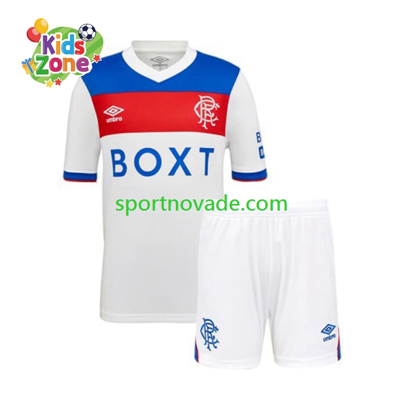 Rangers Auswärts Trikot Kinder Kurzarm 2025-2026