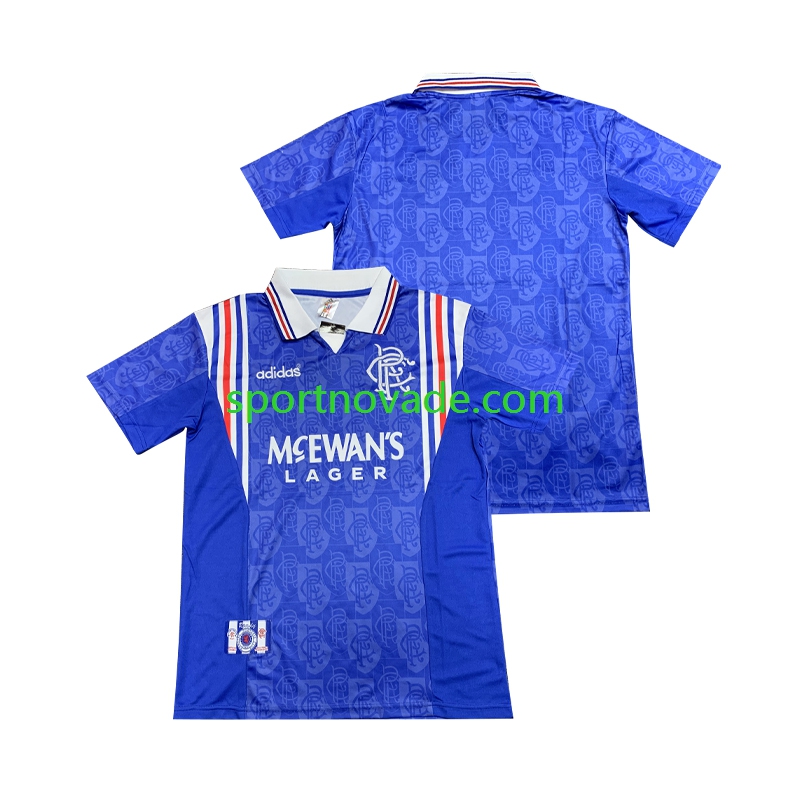 Rangers Retro Heim Trikot Herren Kurzarm 1996 1997