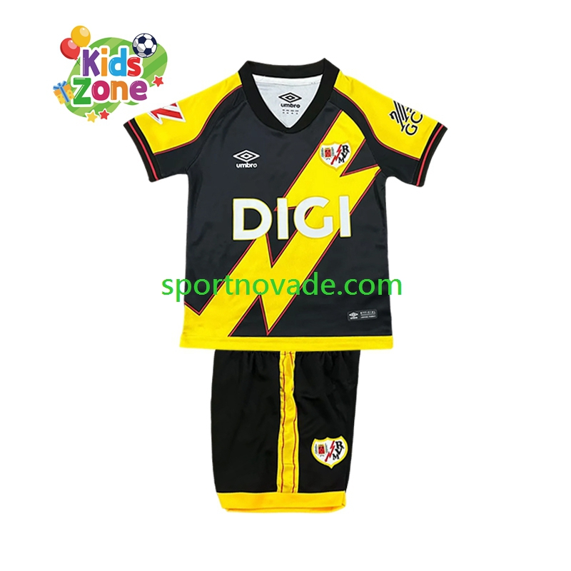 Rayo Vallecano Dritt Trikot Kinder Kurzarm 2025-2026