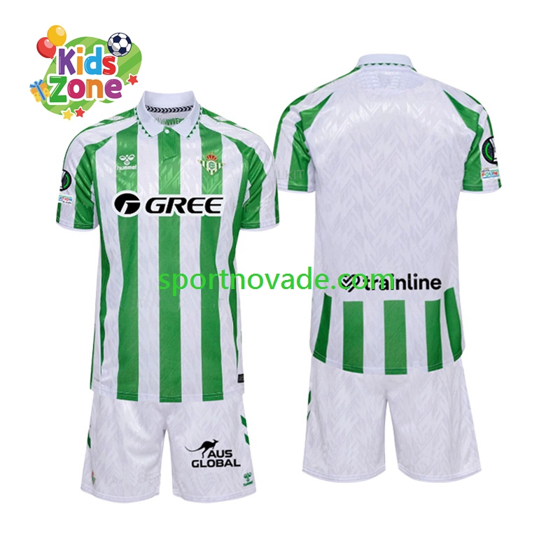 Betis Sevilla Heim Trikot Kinder Kurzarm 2024-2025