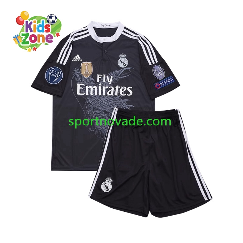 Real Madrid Retro Dritt Trikot Kinder Kurzarm 2014