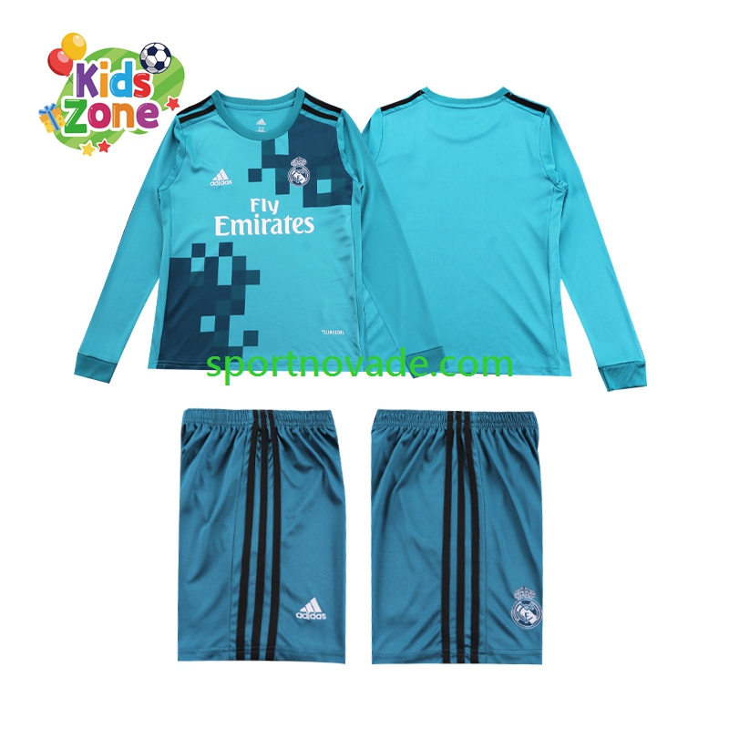 Real Madrid Retro Dritt Trikot Kinder Langarm 2017