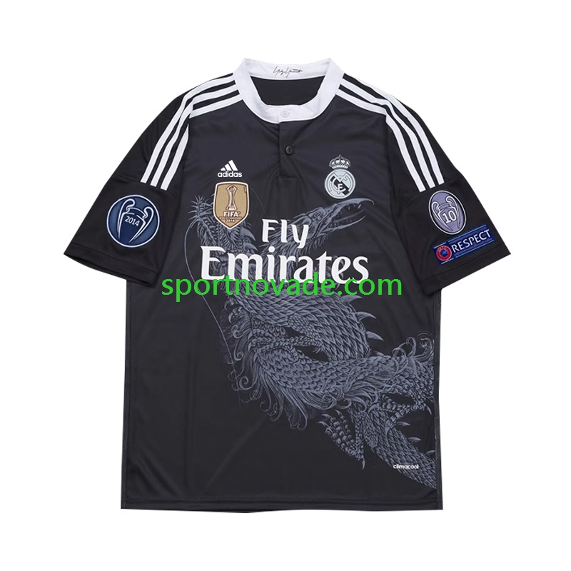 Real Madrid Retro Dritt Trikot Herren Kurzarm 2014