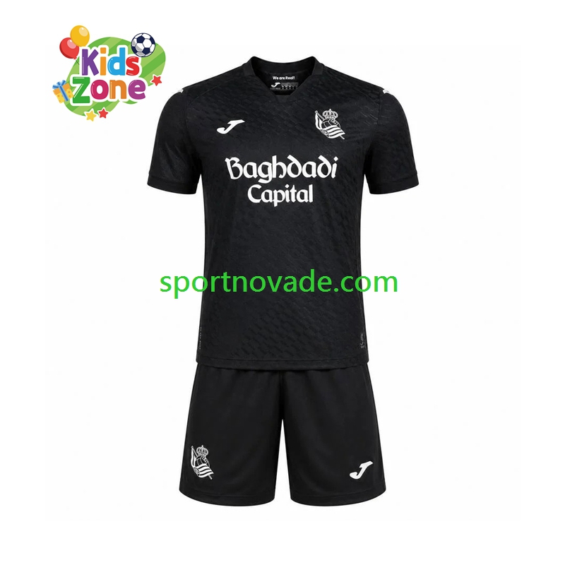Real Sociedad Auswärts Trikot Kinder Kurzarm 2026-2027