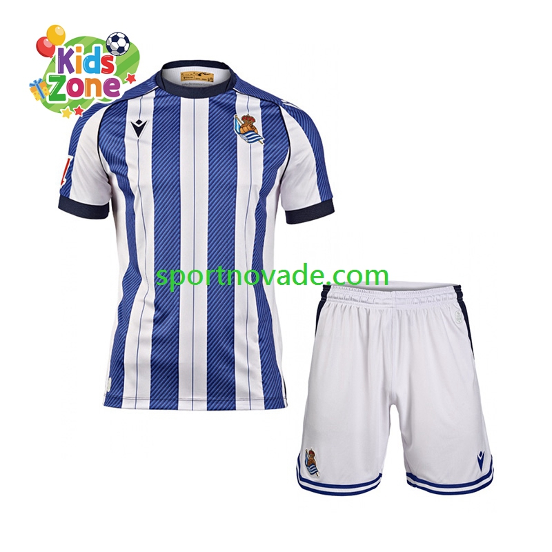 Real Sociedad Heim Trikot Kinder Kurzarm 2025-2026