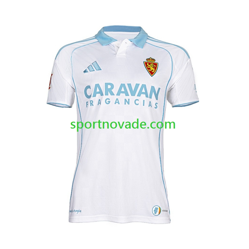 Real Zaragoza Heim Trikot Herren Kurzarm 2025-2026