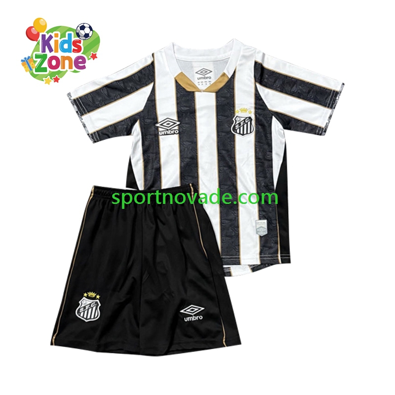 Santos Auswärts Trikot Kinder Kurzarm 2025-2026