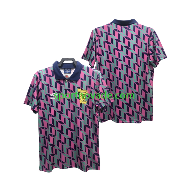 Schottland Retro Auswärts Trikot Herren Kurzarm 1988 1989