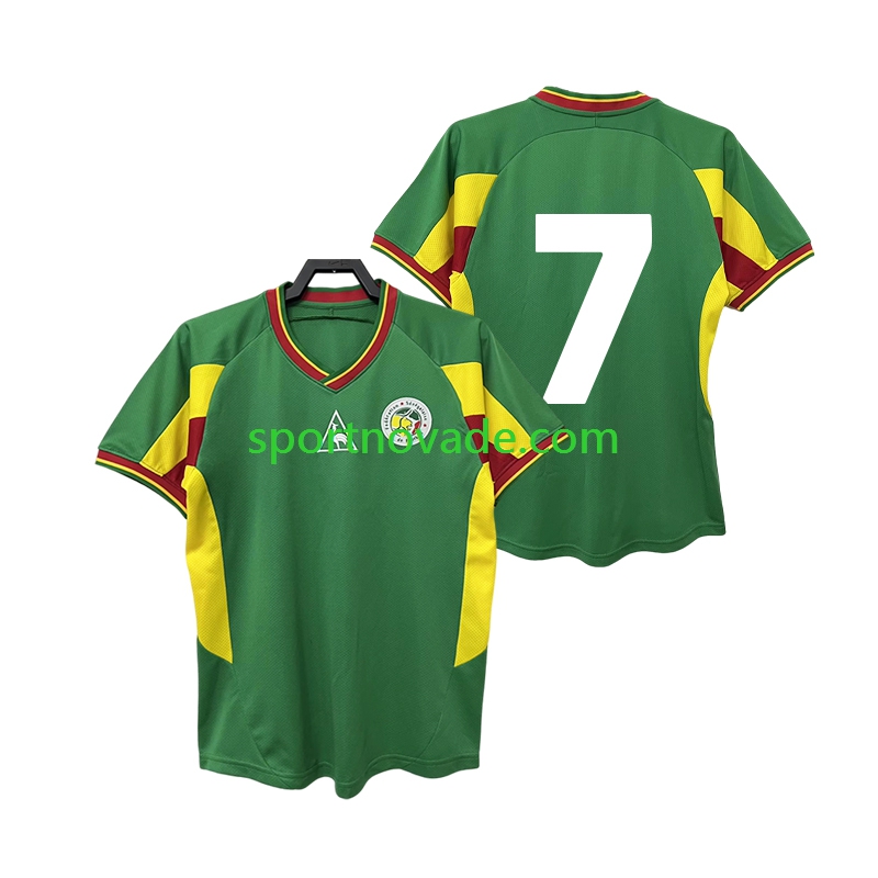 Senegal 7 Retro Auswärts Trikot Herren Kurzarm 2002