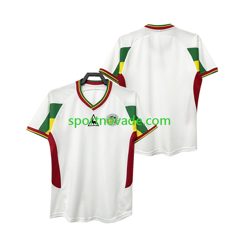 Senegal Retro Heim Trikot Herren Kurzarm 2002