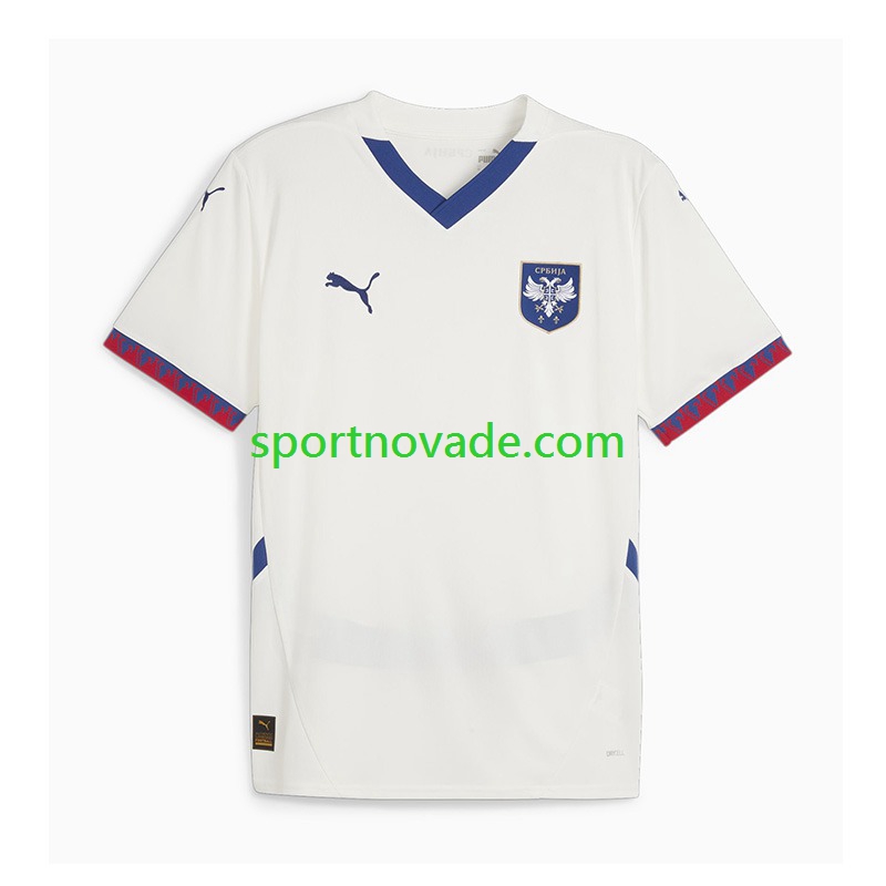 Serbien Auswärts Trikot Herren Kurzarm 2024-2025