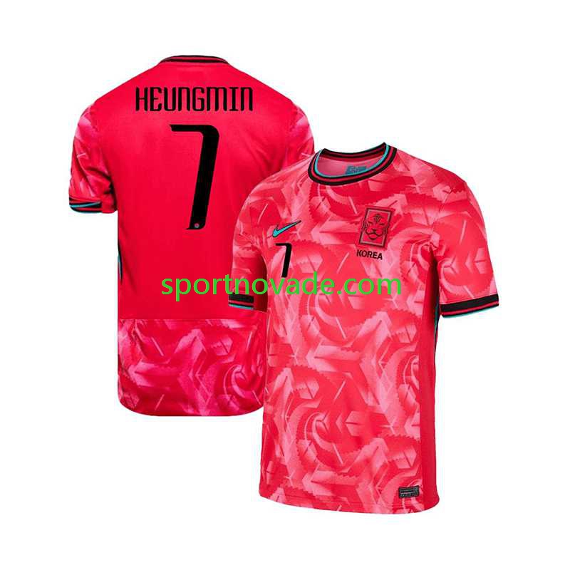 Südkorea Heungmin 7 Heim Trikot Herren Kurzarm 2024