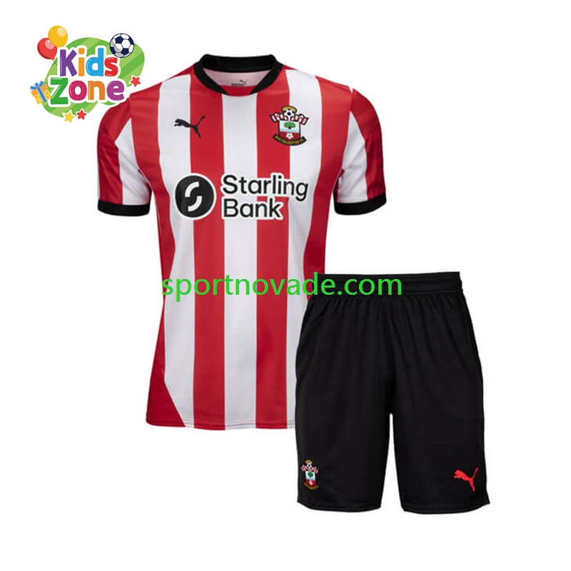 Southampton Heim Trikot Kinder Kurzarm 2024-2025