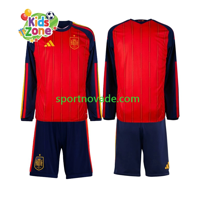 Spanien Heim Trikot Kinder Langarm World Cup 2026