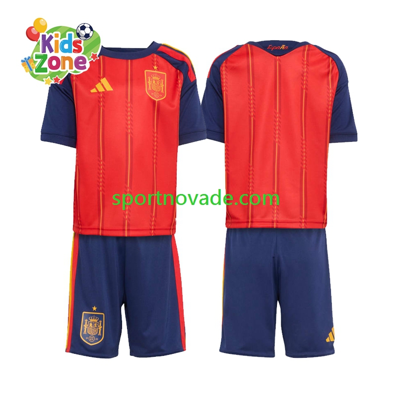 Spanien Heim Trikot Kinder Kurzarm World Cup 2026