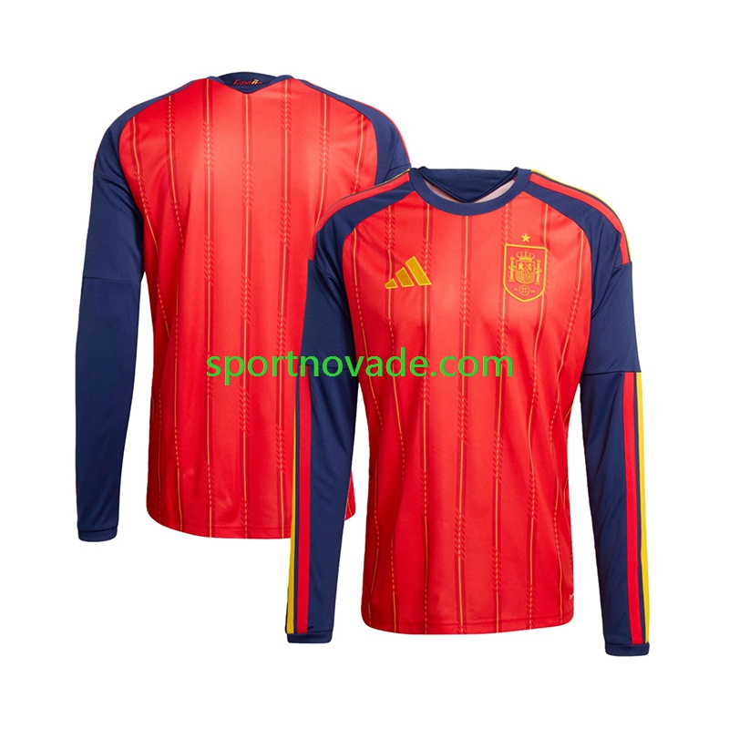 Spanien Heim Trikot Herren Langarm World Cup 2026